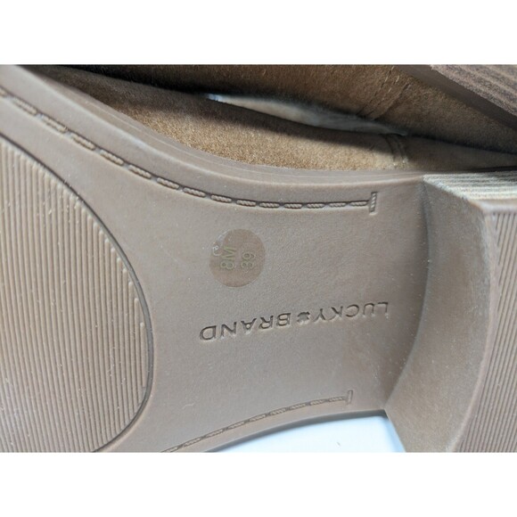 Lucky Brand Women's LP Pelerton Ankle Boots Pull On Suede Brown Size 8M NWOB - Picture 10 of 10